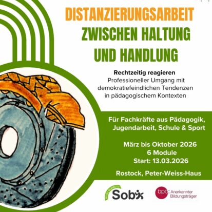 Fortbildung zu Distanzierungsarbeit – ZWISCHEN HALTUNG UND HANDLUNG