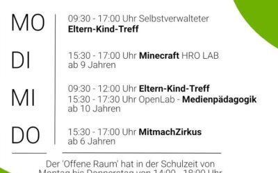 Angebote der Offenen Kinder- und Jugendarbeit – Offener Raum PWH –